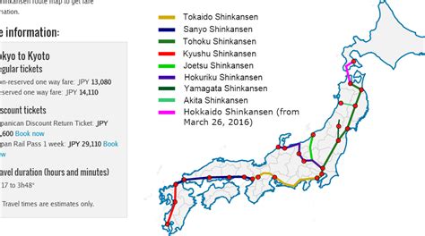 Bullet Train Fare Calculator | Tokyo Cheapo