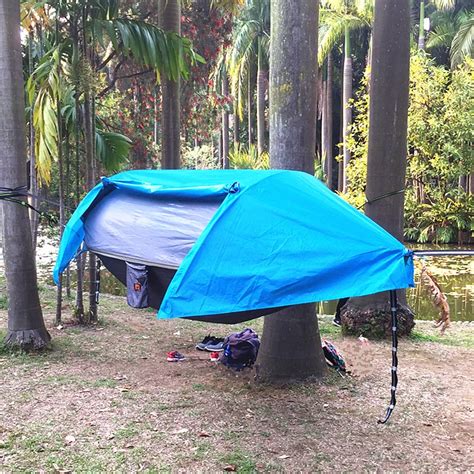 Camping Tent Hammock Portable Waterproof Camping Hammock Tent Mosquito ...