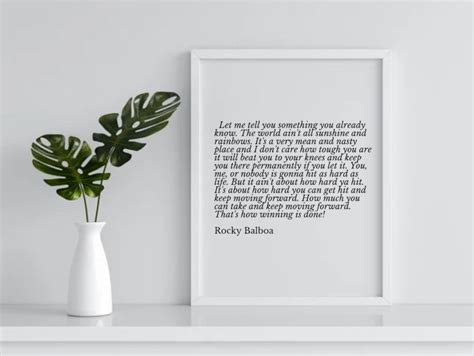 Rocky Balboa Speech Digital Printable - Etsy