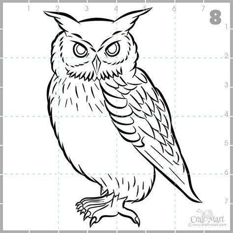 Easy Owl Pencil Drawings