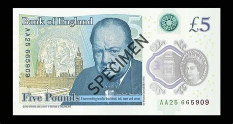 New Sir Winston Churchill five pound plastic note enters circulation TOMORROW | Personal Finance ...