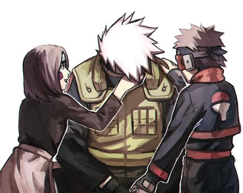 Kakashi, Rin and Obito - Kakashi Fan Art (36491475) - Fanpop