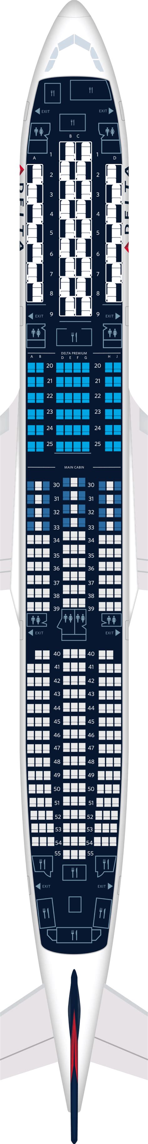 Airbus A350 Aircraft Seat Maps, Specs & Amenities : Delta Air Lines