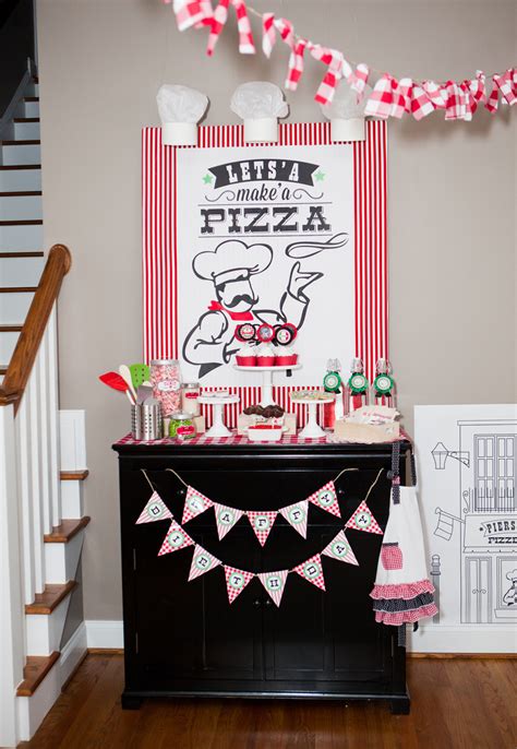 Pierson's Pizzeria! Little Chef Pizza Birthday Party - Anders Ruff Custom Designs, LLC