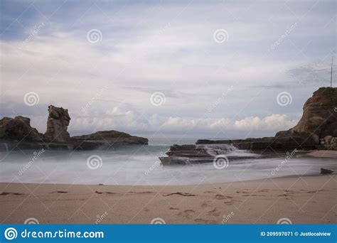 Klayar beach in Pacitan stock image. Image of asia, holiday - 209597071