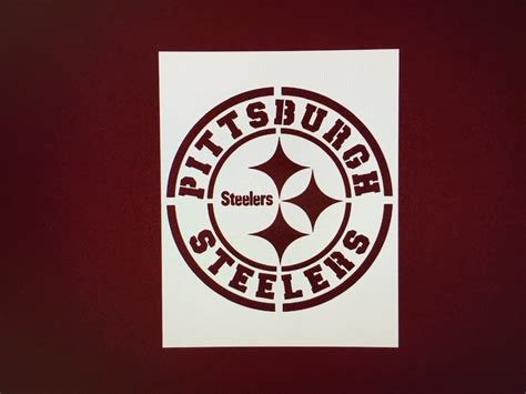 Steelers stencil 11x8.5 11x13.9 | Etsy