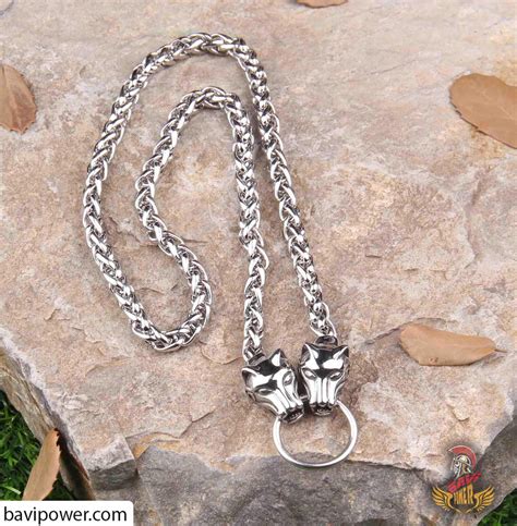 Stainless Steel Big Wolf Chain Necklace – BaviPower