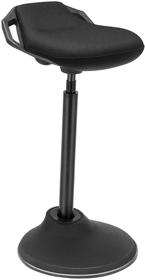 SONGMICS Standing Desk Chair, Adjustable Ergonomic Standing Stool, 23.6-33.3 Inches, Swivel ...