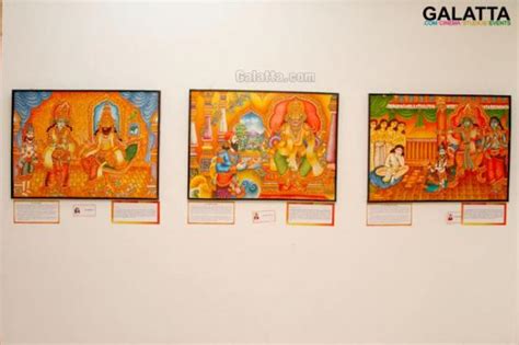 The Chuvar Chitra Kala or Kerala Mural Paintings on Mahabharatam now in Chennai tamil Event ...