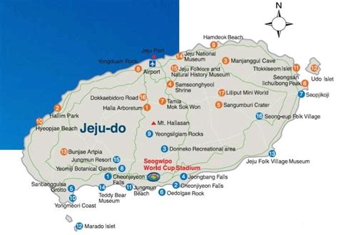 Map of Jeju Island