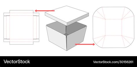 Box Template With Lid