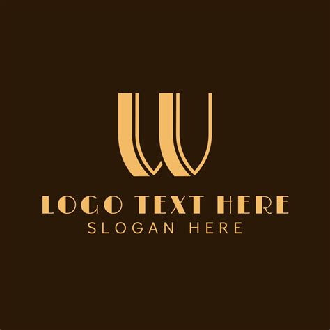 Luxury Art Deco Hotel Letter W Logo | BrandCrowd Logo Maker