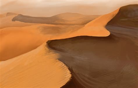 Sand Dunes Digital Painting by Liquos on DeviantArt