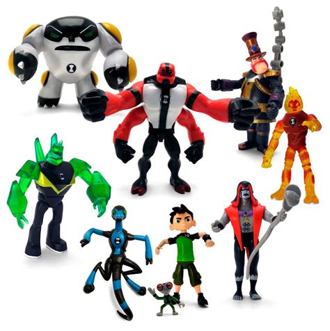 Buy Manya Figures Based on Ben 10 Action Figures - Set of 9 Toys BEN10. Consists of Ben Tennyson ...