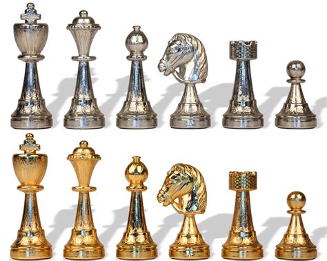 Metal Chess Pieces - The Chess Store