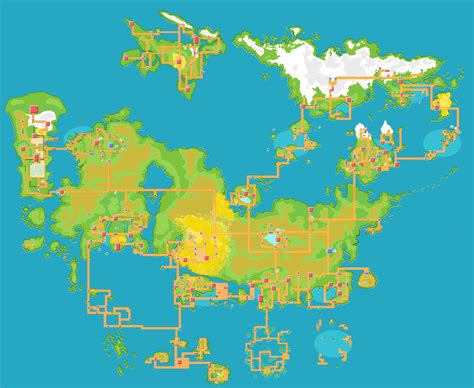 Official Pokemon World Map