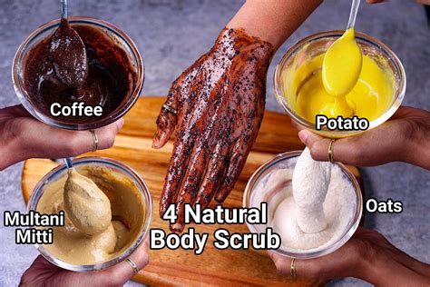 Homemade Body Scrub Recipe 4 ways | DIY Body Scrub | Face Scrub