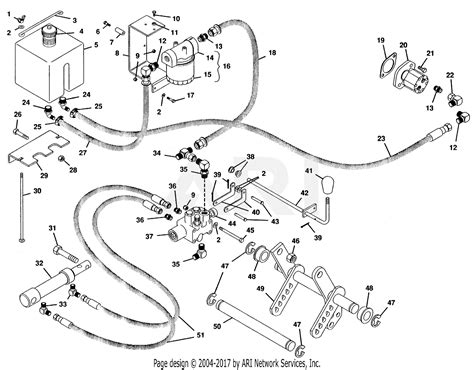 Gravely 51000 24-G Parts Diagram for HYDRAULIC SYSTEM