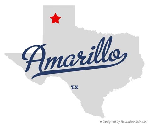 Map of Amarillo, TX, Texas