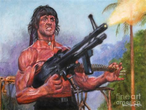 Rambo First Blood 2 Painting by Bill Pruitt - Pixels