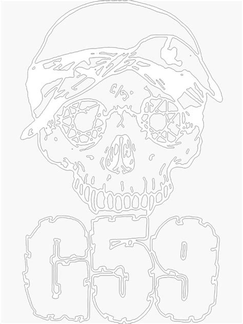 "G59 Skull Logo" Sticker by Leekate | Redbubble