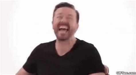 Ricky Gervais Laughing GIF - Ricky Gervais Laughing - Discover & Share GIFs