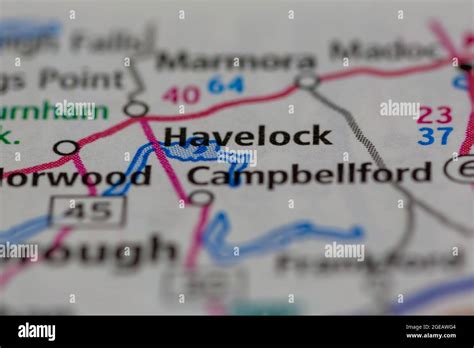 Map of havelock ontario hi-res stock photography and images - Alamy