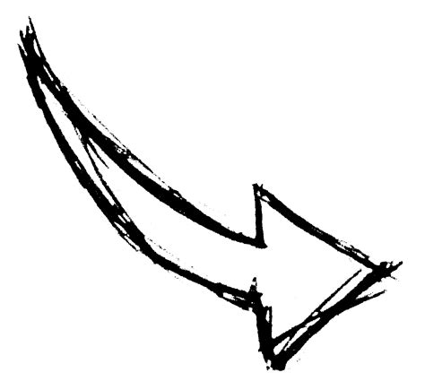 Hand Drawn Arrows PNG Image Transparent png stock | Latar belakang, Panah