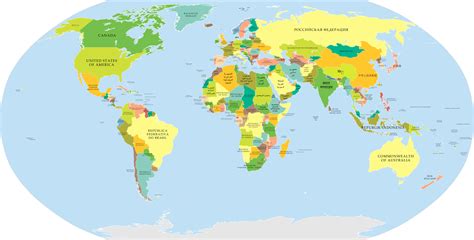 Download HD Map Of The World Showing Countries - Country Name High Resolution World Map ...