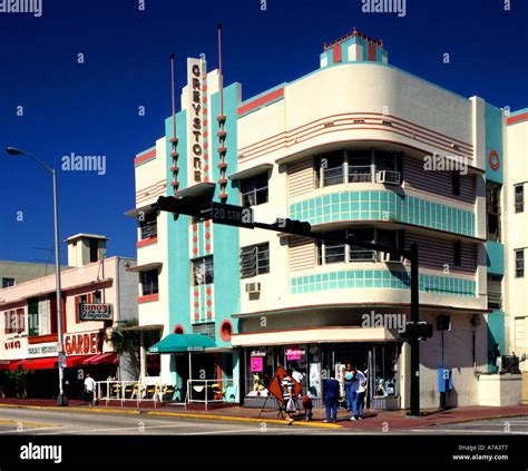 Miami Beach Art Deco historic district Florida USA Stock Photo - Alamy