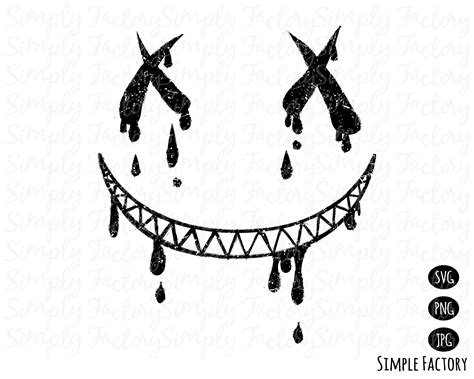 Evil Smile Svg Evil Smile Smile Face Big Smile Horror - Etsy Denmark