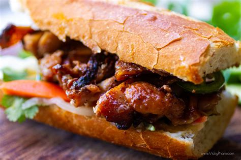 Vietnamese Chicken Sandwich (Banh Mi Ga Nuong) — Vicky Pham