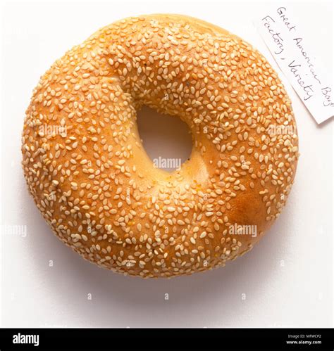 Sesame seed bagel Stock Photo - Alamy