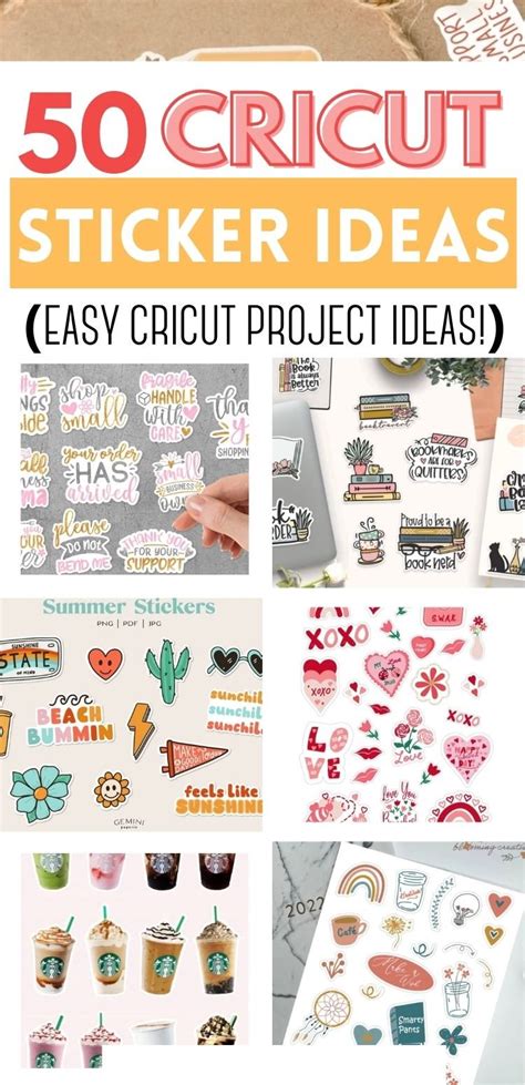 50 best Cricut Sticker Ideas; how to make stickers — melissa voigt