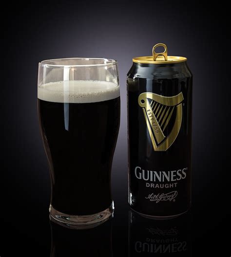 Guinness Draught Dark Irish Dry Stout Beer 4 x 440mL Cans | Drinkland