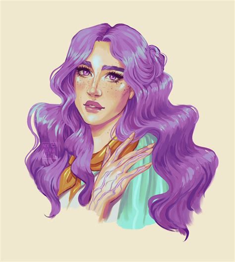 kleo 🌙 on Twitter: "RT @noxarcanaart: testing out some new brushes with miss imogen temult ⚡️💜 # ...