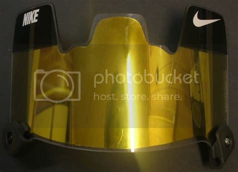 Mirrored GOLD Football Visor INSERT fits Nike Eyeshield | eBay