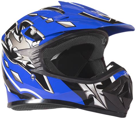 Blue Youth Kids Motocross ATV Dirt Bike Helmet – Typhoon Helmets