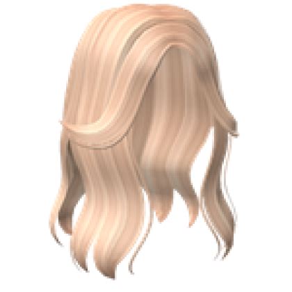 Aesthetic Split Bangs Hair in Blonde - Roblox