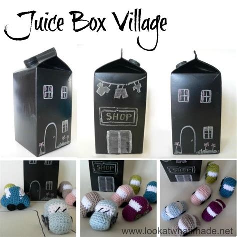 Juice Box Crafts: Juice Box Village http://www.lookatwhatimade.net/life-2/waste-not-want-not ...