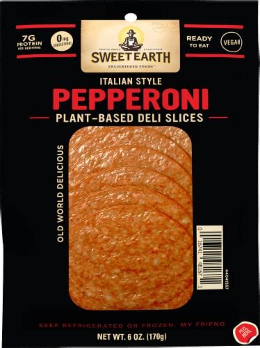 Sweet Earth Italian Style Pepperoni Plant-Based Deli Slices, 6 oz - Fred Meyer