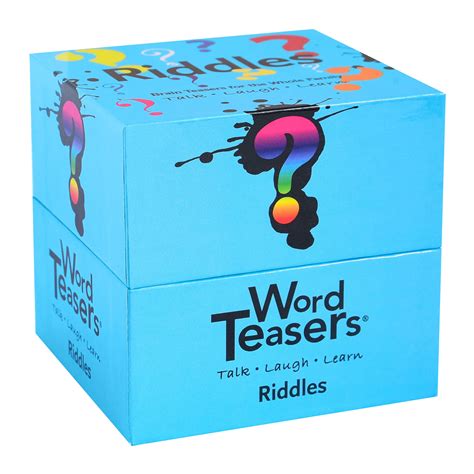 Buy ? WORD TEASERS Jokes and Riddles Conversation Starters - Hilarious Card Game for Families ...