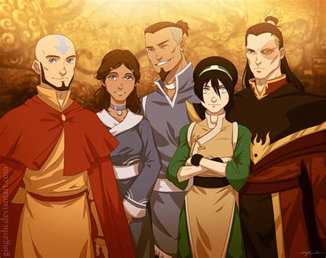 Team Avatar - Happy Best Friends Day | Komic Korra Gallery