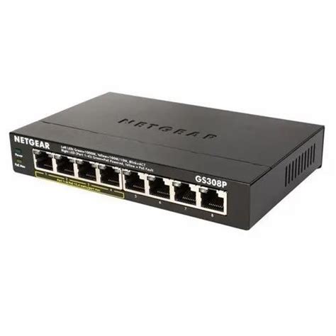 Netgear 8 Port Gigabit Ethernet Unmanaged POE Switch, Model Number ...