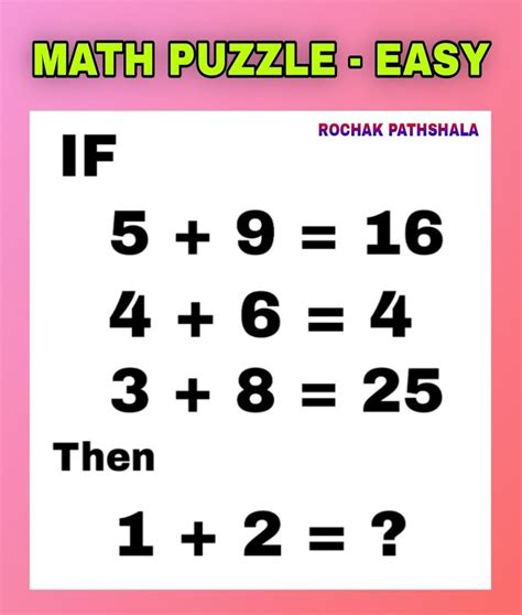 math puzzle game for kids with answer | number puzzle game | | Maths puzzles, Puzzle games for ...