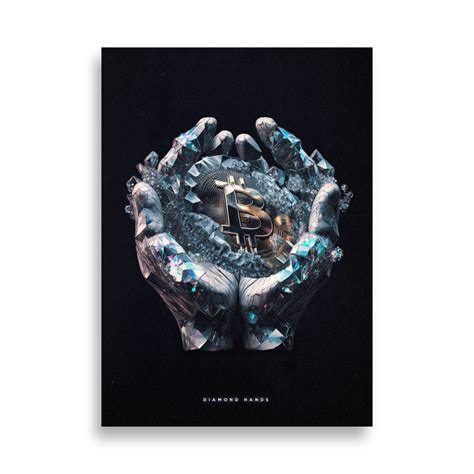 Bitcoin: Diamond Hands Poster | Crypto Goodies