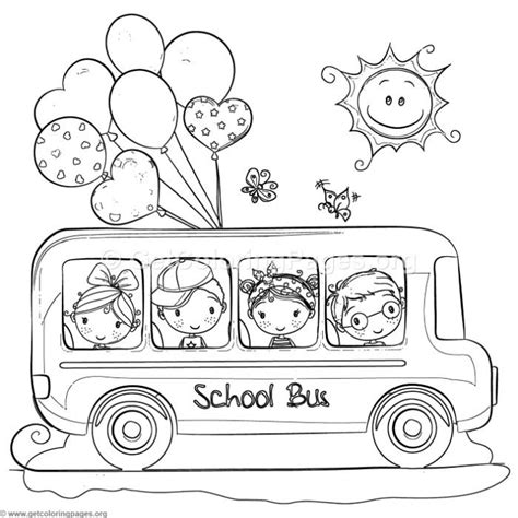 Cocomelon School Bus Coloring Page