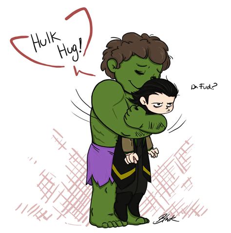 Avengers - Hulk Hug Loki by caycowa on DeviantArt