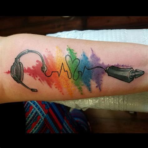 34 best Rainbow Heart Tattoo Designs images on Pinterest | Rainbow ...