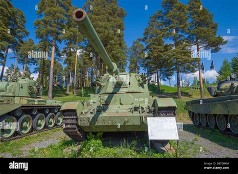 PAROLA, FINLAND - JUNE 10, 2017: British medium tank Charioteer MK7 model B close-up front view ...